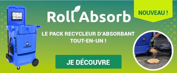 ROLLABSORB : Le pack recycleur d’absorbant tout-en-un !