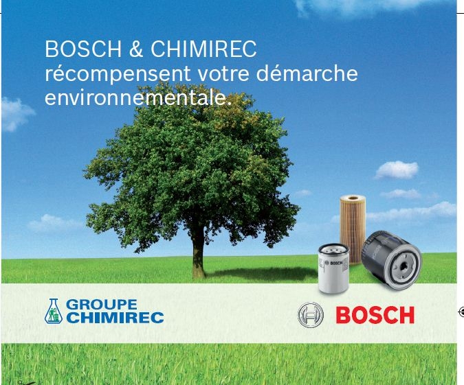 CHIMIREC et l'activité de Filtration Bosch s'associent